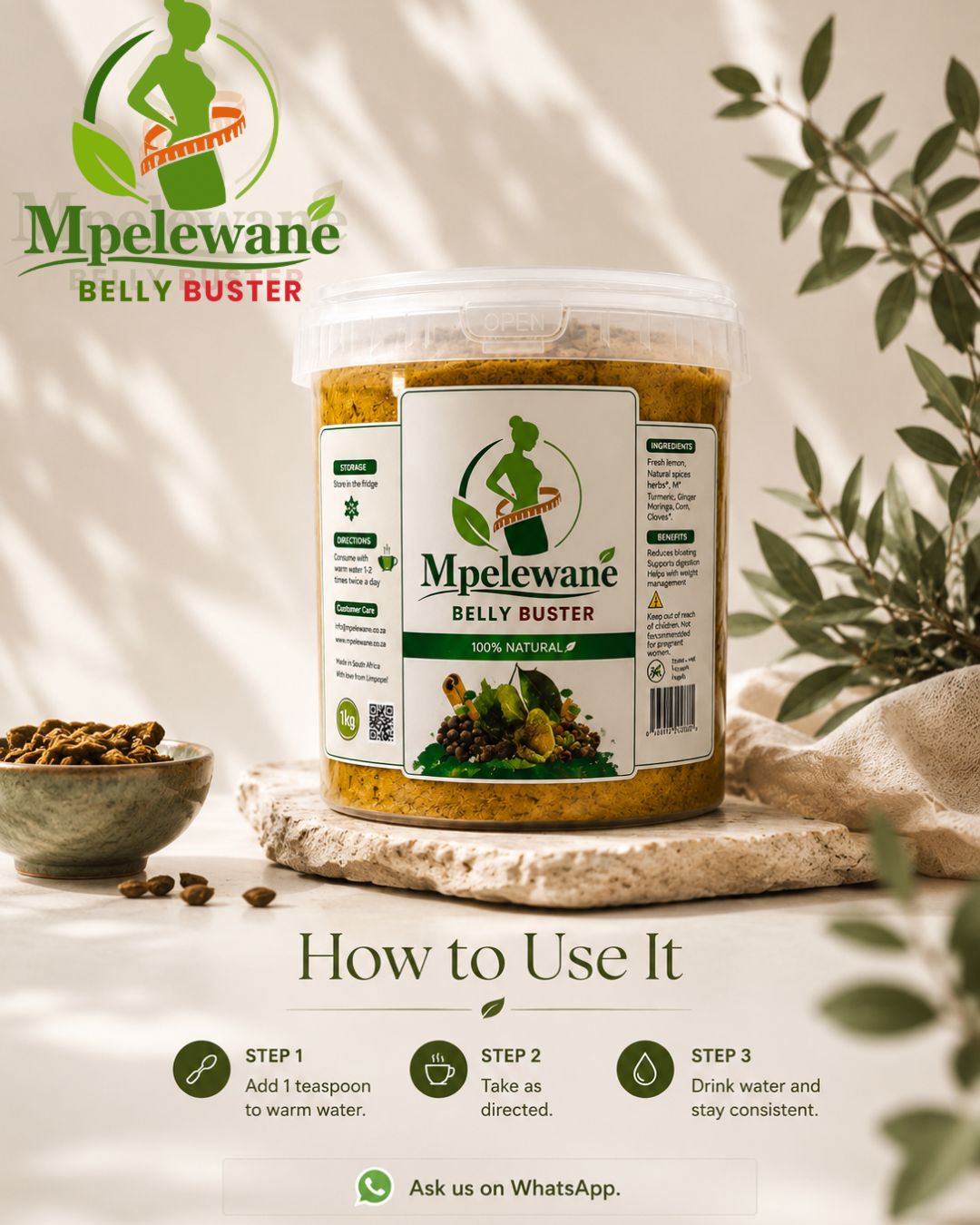 Mpelewane Belly Buster — natural wellness blend